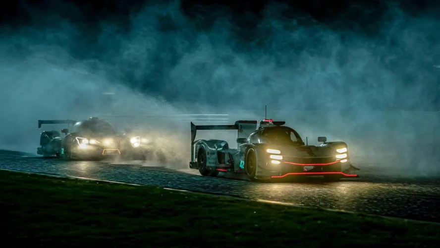 "Gran Turismo movie" racing scene with Archie Madekwe portraying Jann Mardenborough in action