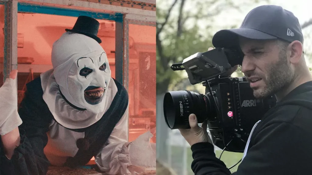 "Art the Clown in Terrifier 3 delivering extreme horror and gore"

