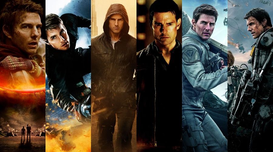 "Top 10 Tom Cruise Movies Ranked" featuring his best performances and career highlights in action and drama films.