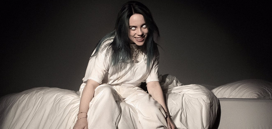 "Billie Eilish in 'Hit Me Hard and Soft' album cover"