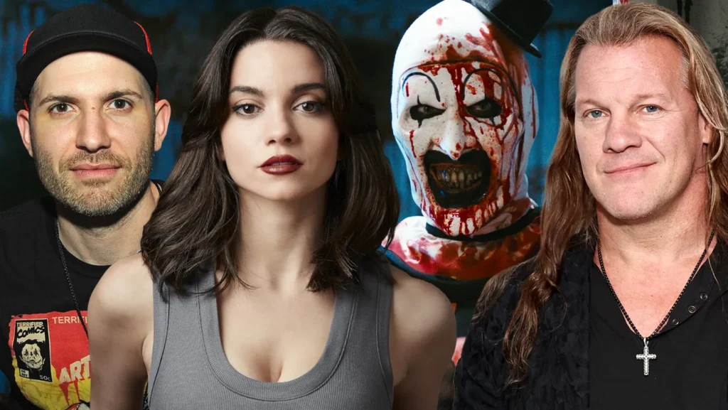 "Art the Clown in Terrifier 3 delivering extreme horror and gore"

